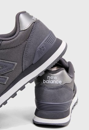 Tenis Lifestyle Gris-Blanco-Plateado New Balance 515