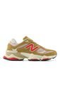 Tenis Deportivos New Balance 9060 Original Café/Rojo Unisex de New Balance
