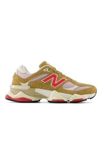 Tenis Deportivos New Balance 9060 Original Café/Rojo Unisex New Balance