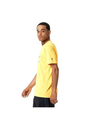 Camiseta New Balance Graphic Accelerate Para Hombre-Amarillo