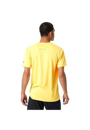 Camiseta New Balance Graphic Accelerate Para Hombre-Amarillo