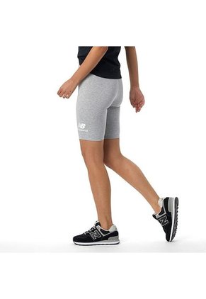 Short New Balance Essentials Para Mujer-Gris Claro