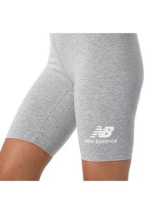 Short New Balance Essentials Para Mujer-Gris Claro
