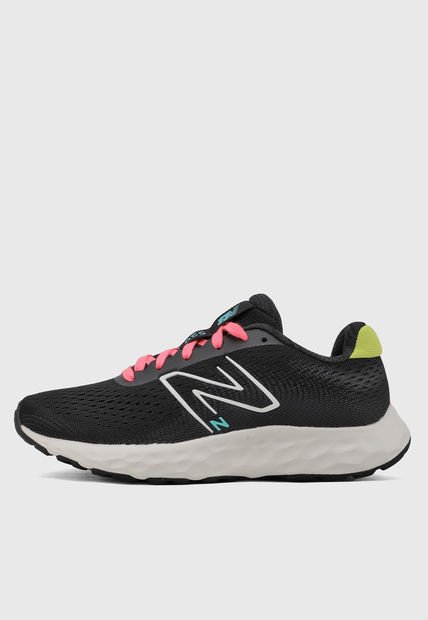 Tenis Running Negro-Blanco-Salmón new balance 520 v8