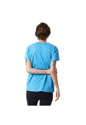 Camiseta New Balance Relentless Crew Para Mujer-Azul