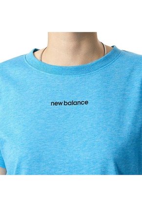 Camiseta New Balance Relentless Crew Para Mujer-Azul
