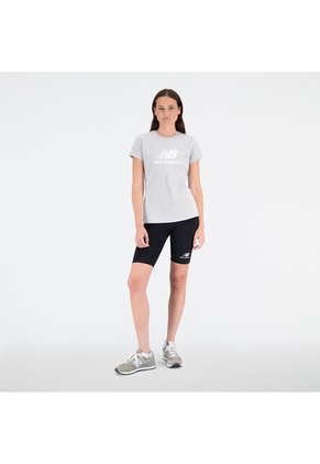 Pantaloneta New Balance Original Essentials Negro Para Mujer