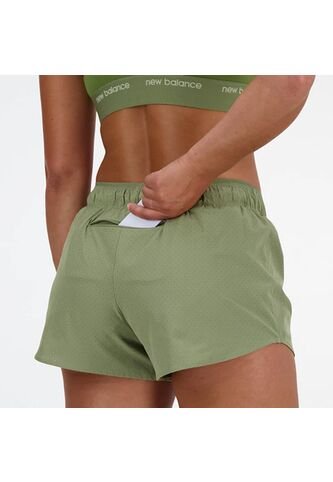 Pantaloneta Marca New Balance Original Better Verde Mujer New Balance