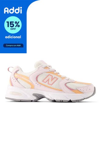 Tenis New Balance 530 Mujer-Blanco/Naranja New Balance