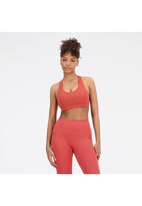Top New Balance Original Fuel Bra DRYx Naranja Para Mujer