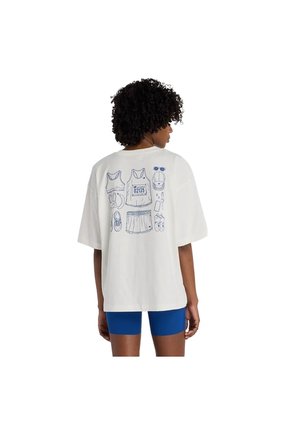 Camisas Deportivas New Balance Original Relaxed Blanco Mujer