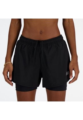 Pantaloneta New Balance Original Sport Ess Negro Para Mujer