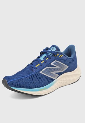 Tenis Running Azul-Marfil-Amarillo Neón new balance Fresh Foam Arishi v4