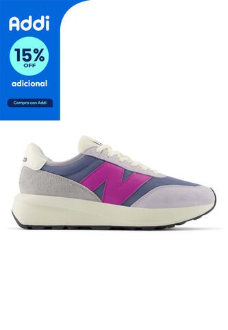 Tenis New Balance 370 Mujer-Gris/Morado New Balance