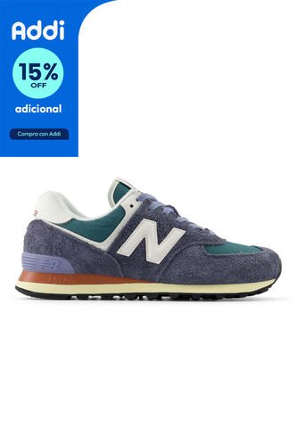 Tenis New Balance 574 Hombre-Morado/Verde New Balance
