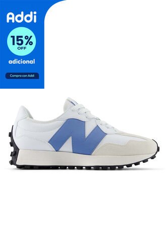 Tenis New Balance 327 Hombre-Blanco/Azul New Balance