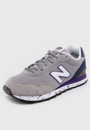 Tenis Lifestyle Gris-Blanco-Violeta New Balance 515