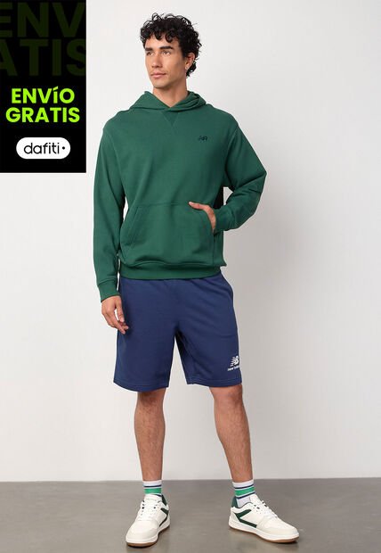 Pantaloneta new balance Essentials Stacked Azul