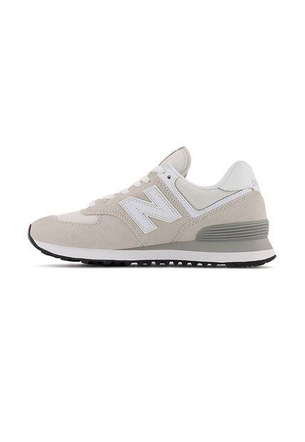 Tenis Marca New Balance 574 Mujer Beige Deportivo Original