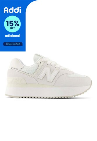Tenis New Balance 574 Plus Mujer-Beige New Balance