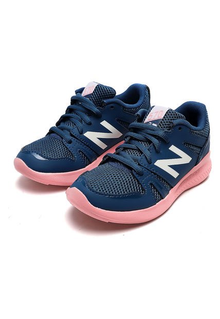 Tenis Lifestyle Azul-Rosa New Balance 570