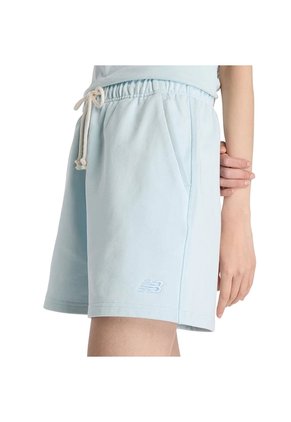 Pantaloneta Deportiva New Balance Original French Azul Mujer