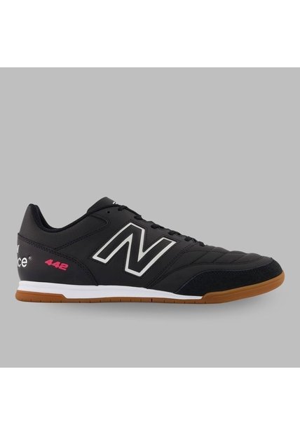Tenis New Balance Hombre 442 V2 Team IN - Negro - Fútbol | Cancha Bajo Techo