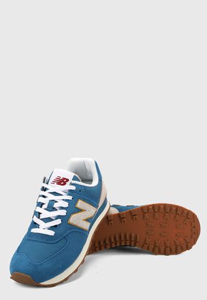 Tenis Lifestyle Azul-Blanco-Amarillo New Balance 574 SCA