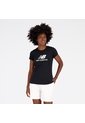 Camisa Deportiva New Balance Original EssStacked Negro Mujer de New Balance