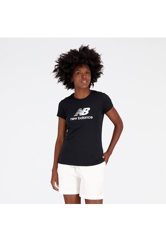 Camisa Deportiva New Balance Original EssStacked Negro Mujer New Balance