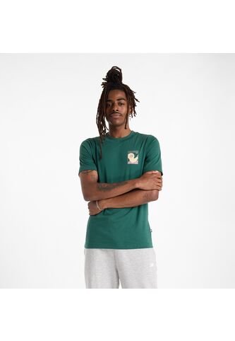 Camisa Deportiva New Balance Oversized Jersey Verde Hombre New Balance
