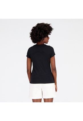 Camisa Deportiva New Balance Original EssStacked Negro Mujer