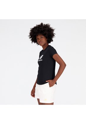 Camisa Deportiva New Balance Original EssStacked Negro Mujer