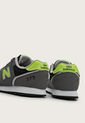 Tenis Lifestyle Gris-Negro-Verde Neón New Balance Kids 373 de New Balance