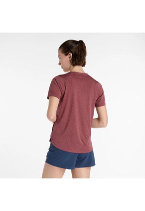 Camisa Deportiva New Balance Originales Athletics Rojo Mujer