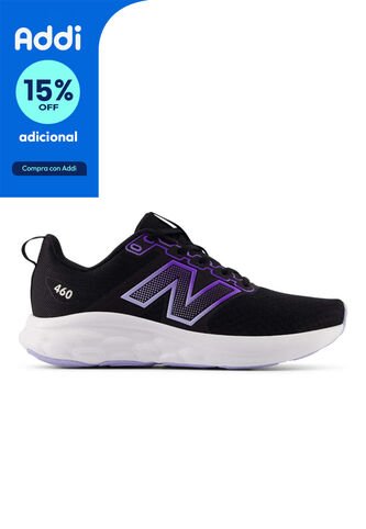 Tenis New Balance 460 Mujer-Negro/Morado New Balance