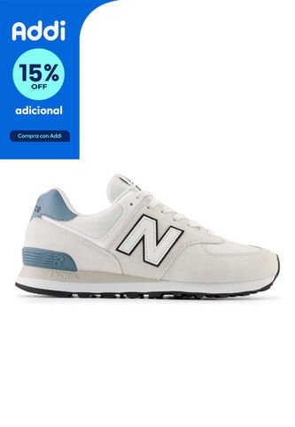 Tenis New Balance 574 Hombre-Blanco New Balance