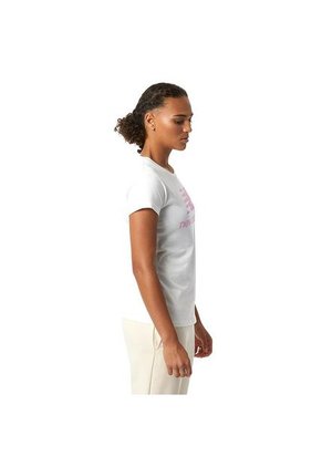 Camiseta New Balance Essentials Stacked Para Mujer-Blanco