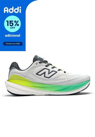 Tenis New Balance 1080 Hombre-Gris/Verde New Balance
