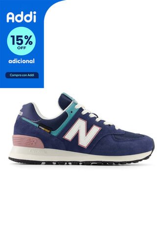 Tenis New Balance 574 Mujer-Azul New Balance