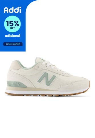 Tenis New Balance 515 Mujer-Beige/Verde New Balance
