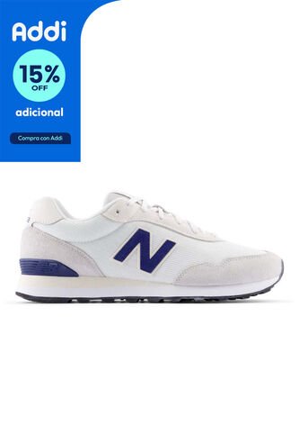 Tenis New Balance 515 Hombre-Blanco/Azul New Balance