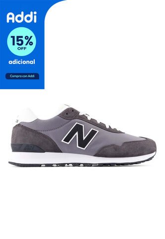 Tenis New Balance 515 Hombre-Gris/Blanco New Balance