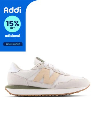 Tenis New Balance 237 Mujer-Beige New Balance