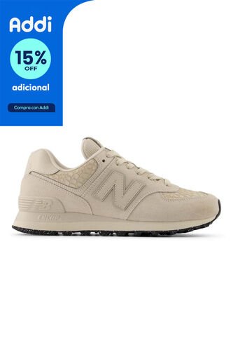 Tenis New Balance 574 Mujer-Beige New Balance