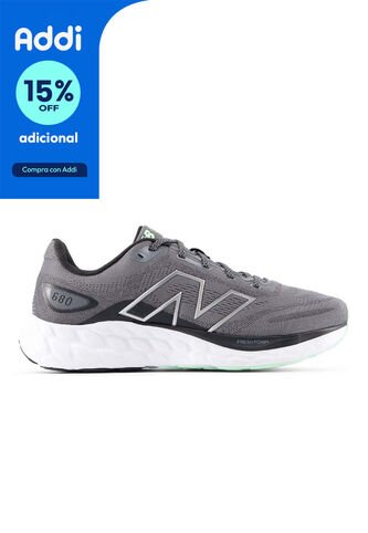Tenis New Balance 680 Hombre-Gris/Blanco New Balance