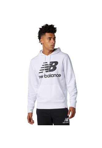 Hoodie New Balance Essentials Para Hombre-Blanco New Balance