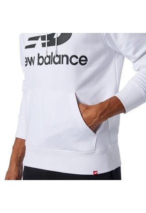 Hoodie New Balance Essentials Para Hombre-Blanco