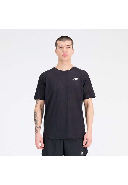 New Balance Camiseta Manga Corta Para Hombre Q Speed Jacquard New Balance