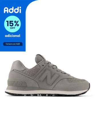 Tenis New Balance 574 Mujer-Gris Oscuro New Balance
